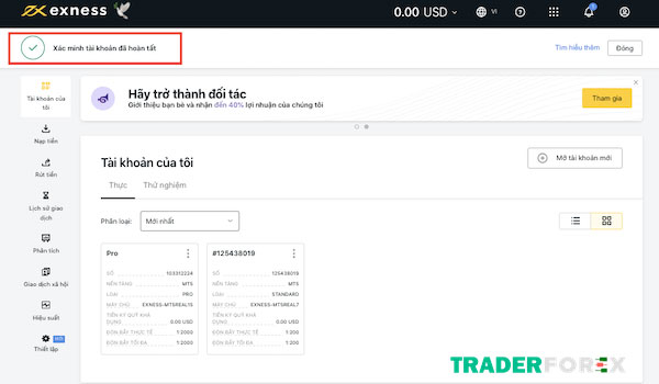 Hướng Dẫn Cách Mở Tài Khoản Exness